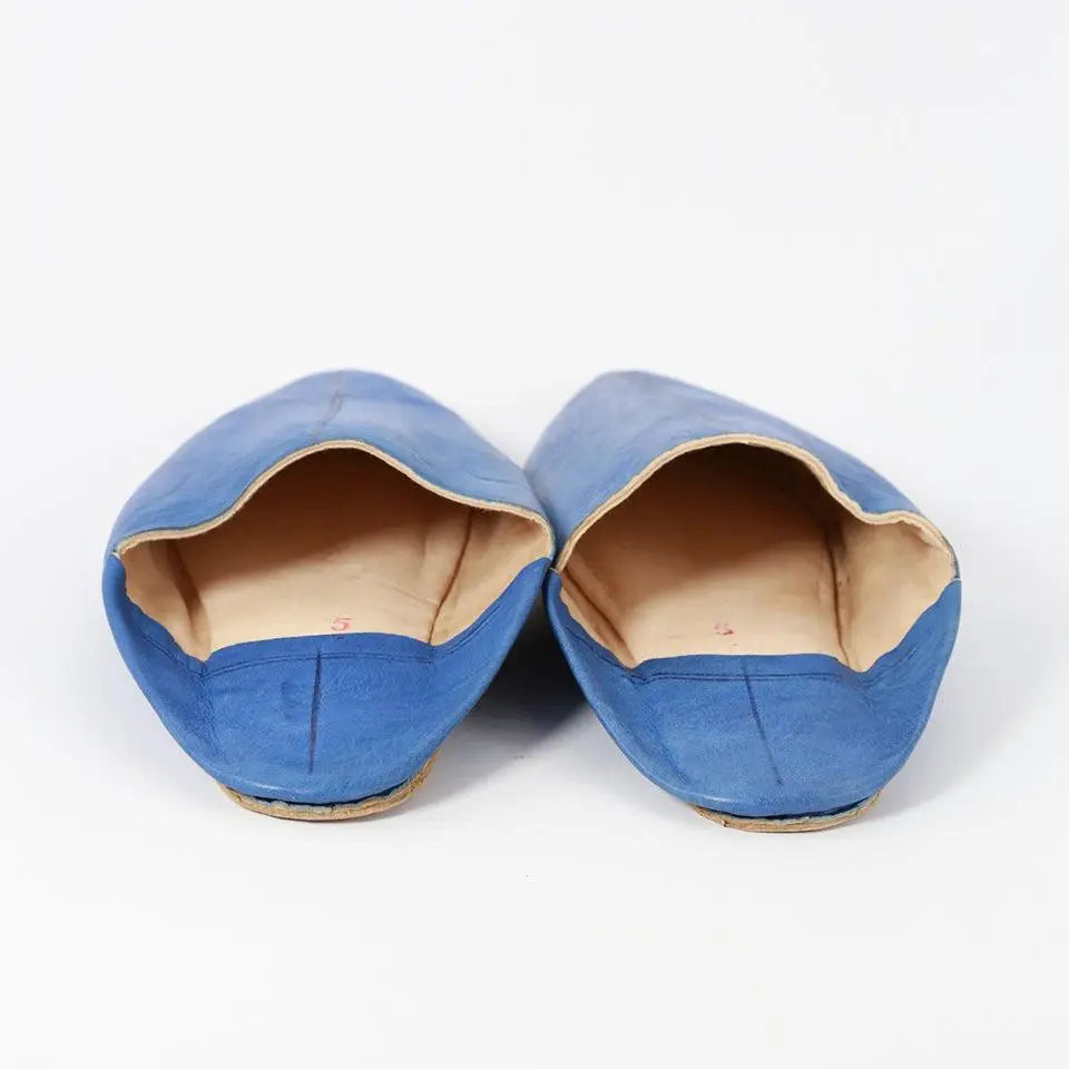 Biyadina Azurea Unisex Leather Slippers Biyadina Store