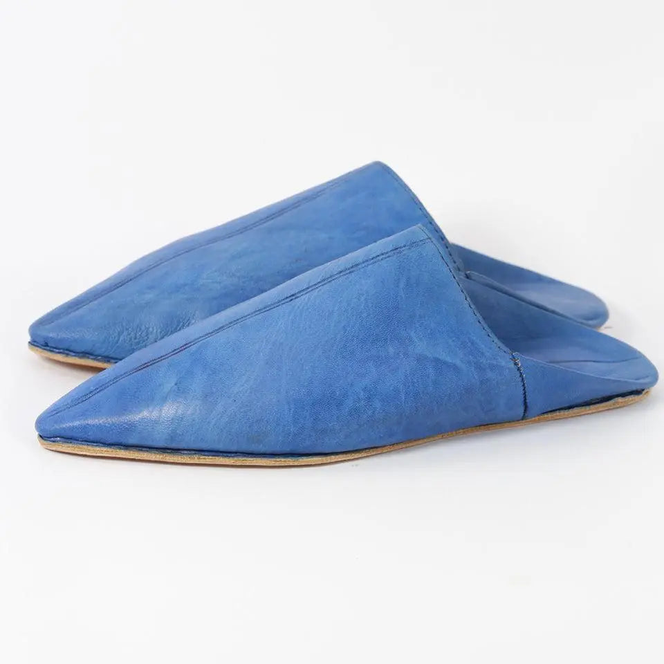 Biyadina Azurea Unisex Leather Slippers Biyadina Store