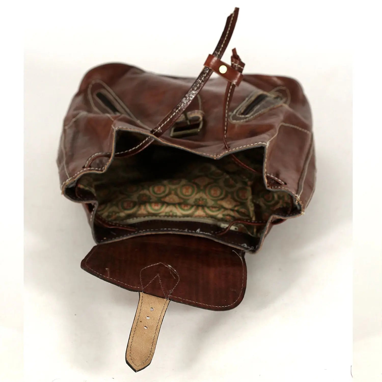 Biyadina Biyadina Premium Brown Handmade Leather Backpack - Classic Style with Timeless Elegance BiyadinaStore