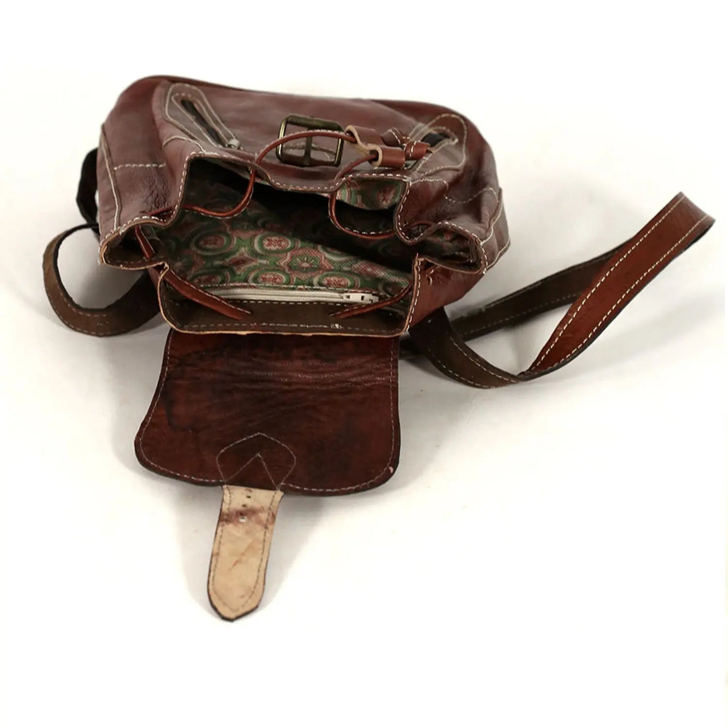 Biyadina Biyadina Premium Brown Handmade Leather Backpack - Classic with Timeless Elegance BiyadinaStore