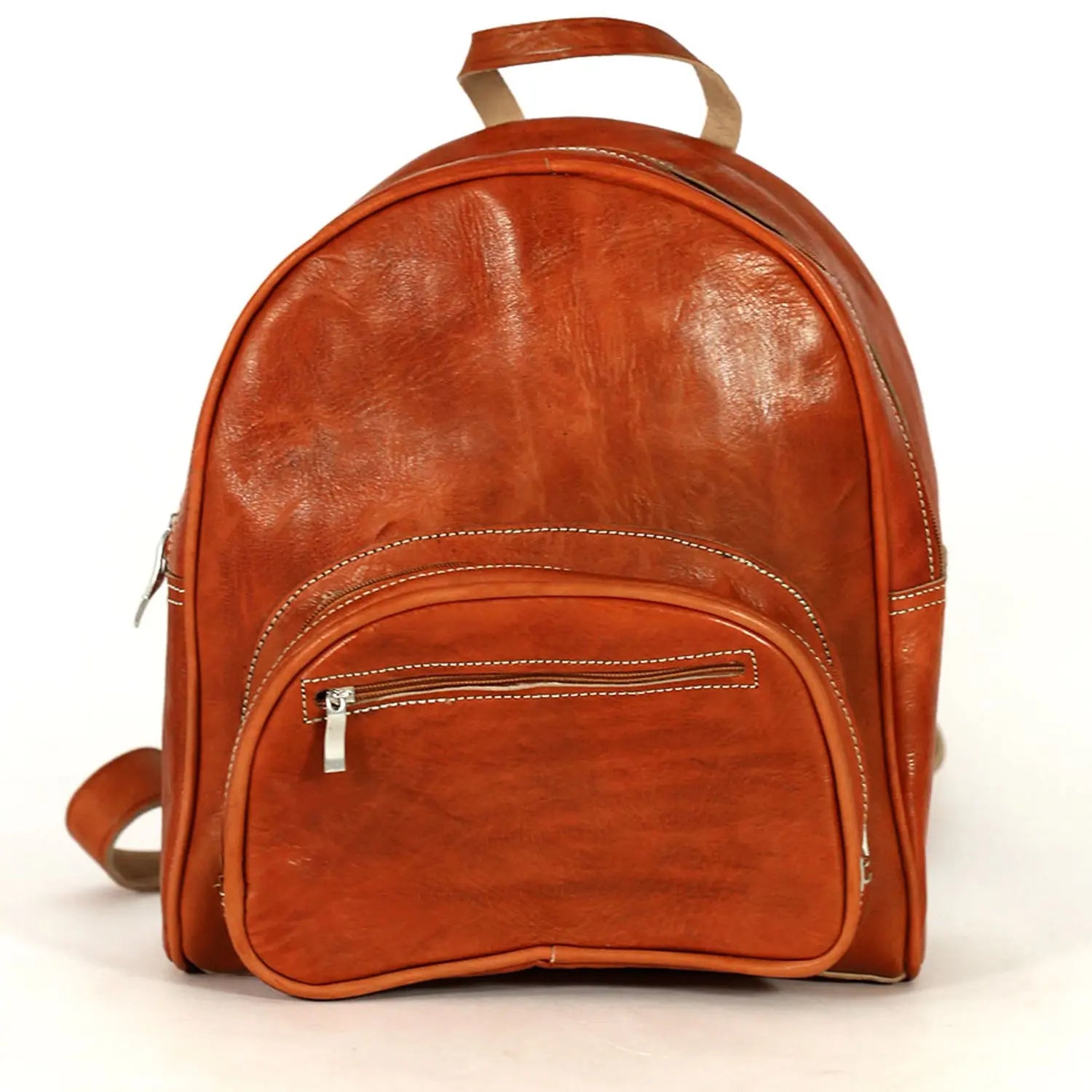 Biyadina Biyadina Premium Red Handmade Leather Backpack - Classic with Timeless Elegance BiyadinaStore