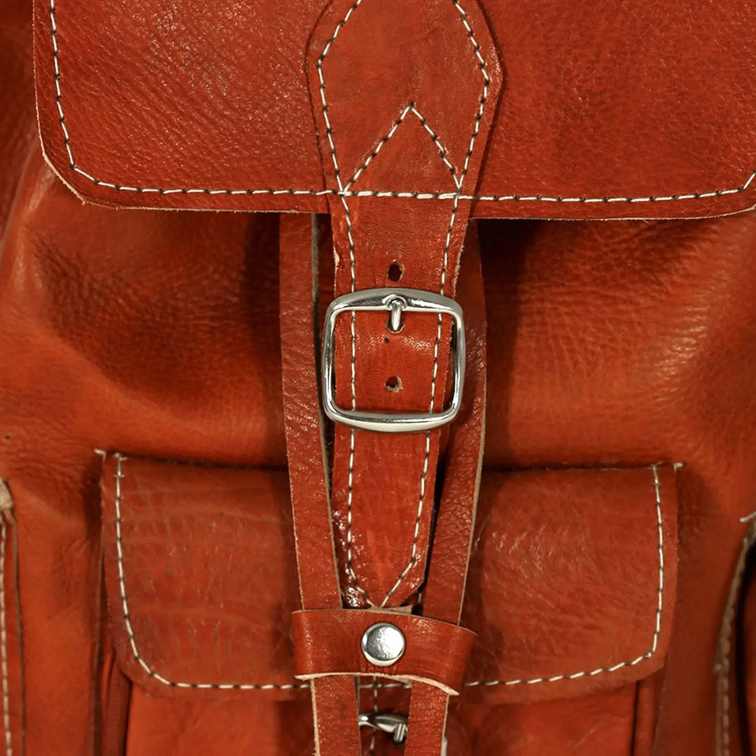 Biyadina Biyadina Premium Red Handmade Leather Backpack - Vintage Style handmade by our highly expert craftsman BiyadinaStore