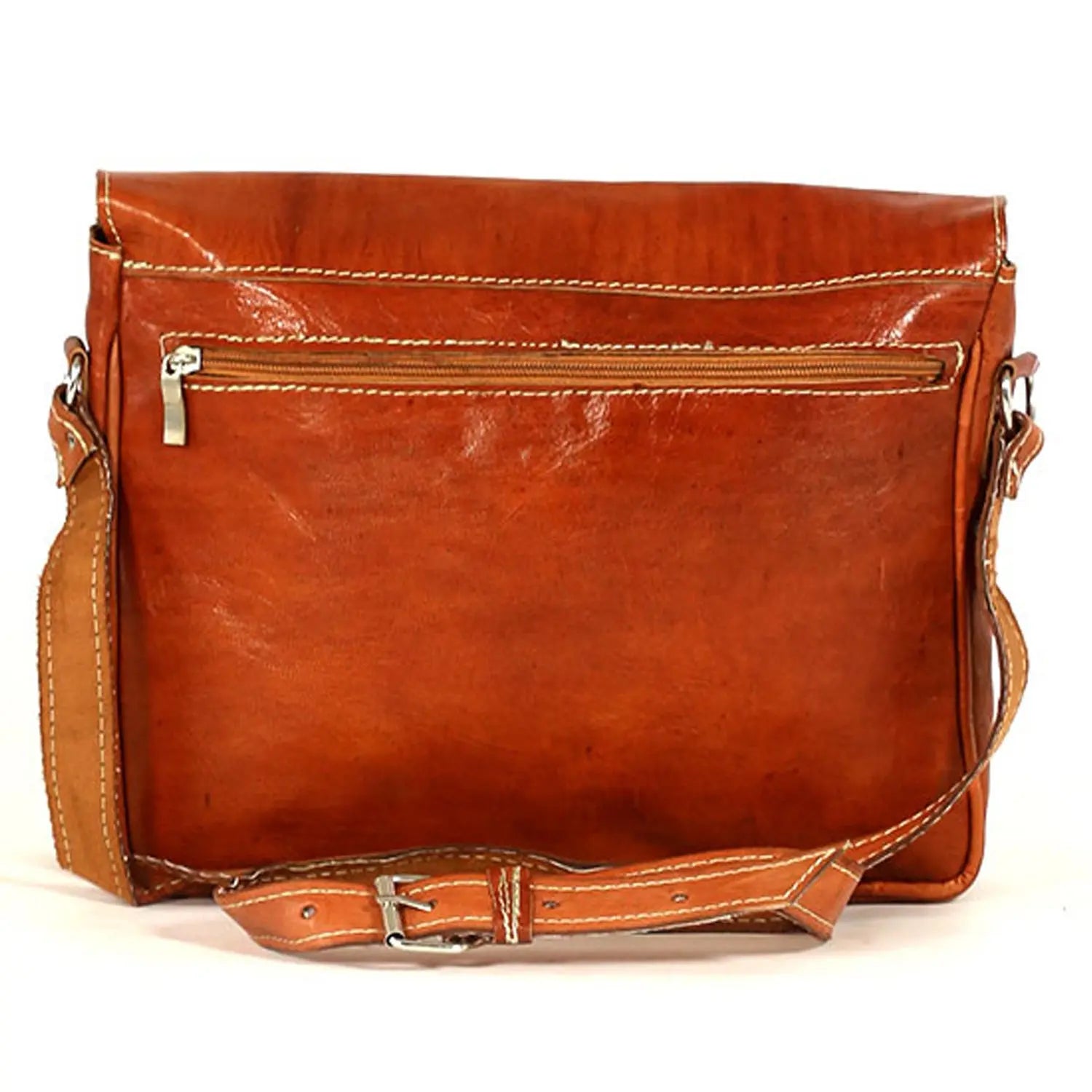 Biyadina Biyadina Premium Vintage Messenger Leather Bag Handmade Satchel Red - handmade highly expert craftsman BiyadinaStore