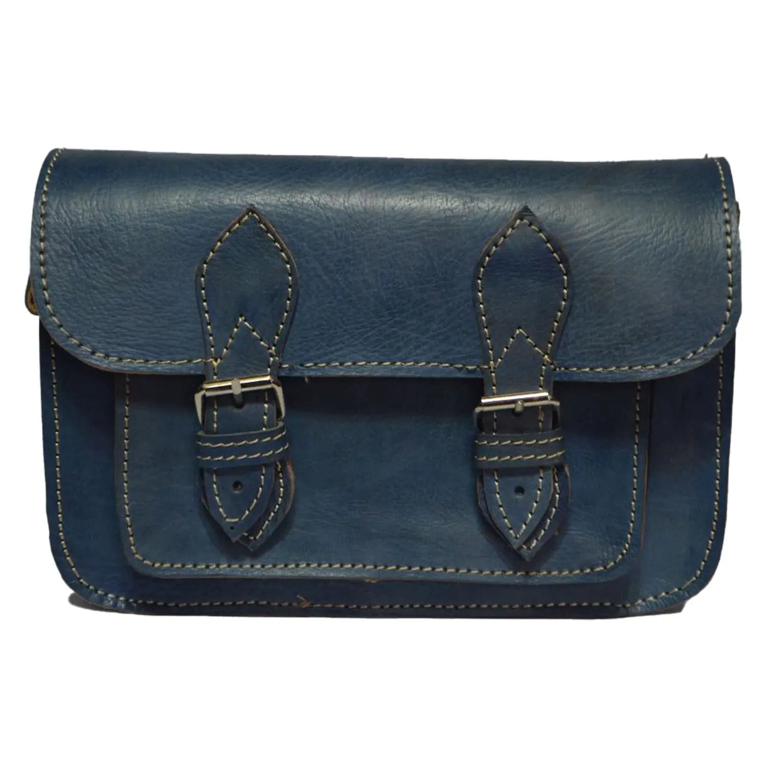 Biyadina Biyadina Store Handbag Purse - Blue - Stylish & Functional Travel Accessory - Premium Calfskin Leather with Belt - Multiple Compartments BiyadinaStore