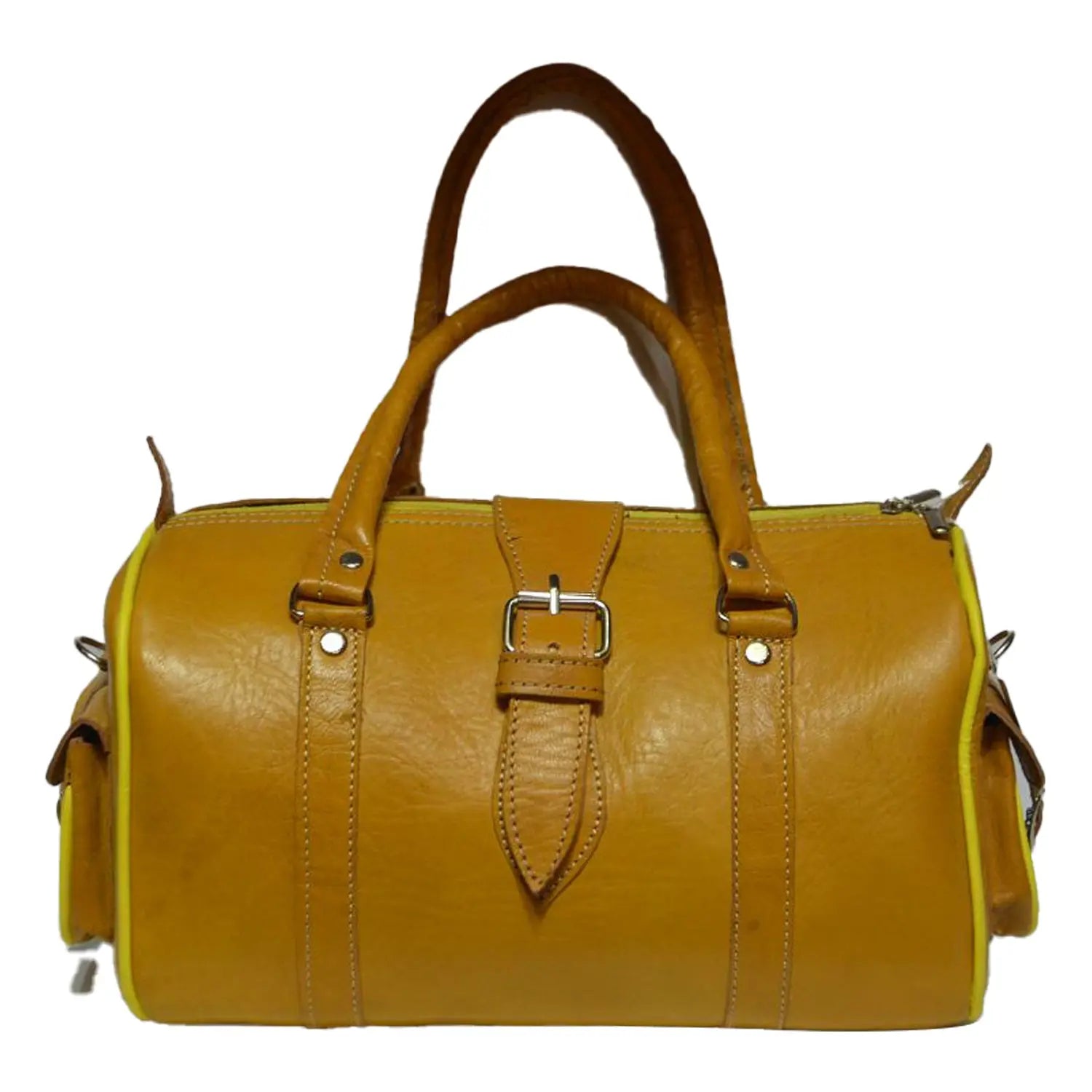 Biyadina Biyadina Store Handbag Purse - Orange - Stylish & Functional Travel Accessory - Premium Calfskin Leather - Multiple Compartments BiyadinaStore