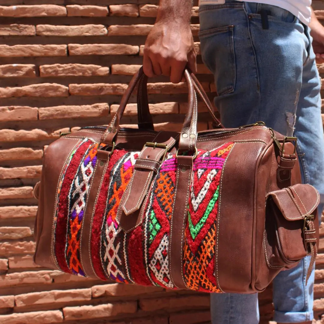 Biyadina Carpet Travel Bag Made with Kilim Biyadina Store