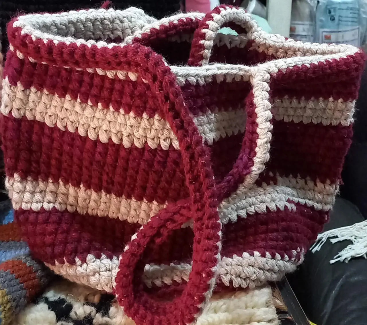 Biyadina Crochet Tote Handbag Pattern | New Collection 2024 For Women Biyadina Store