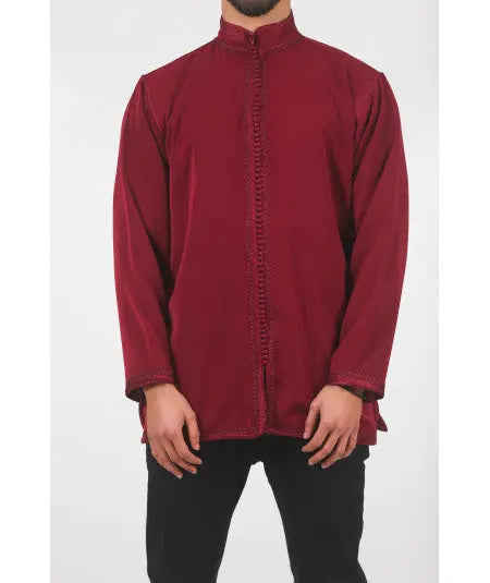 Biyadina Garnet traditional tunic with satin lining Biyadina Store