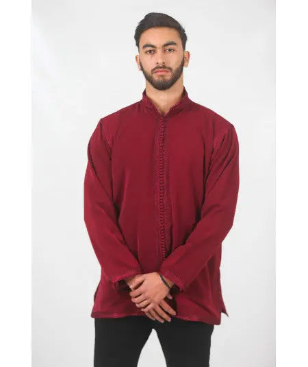 Biyadina Garnet traditional tunic with satin lining Biyadina Store