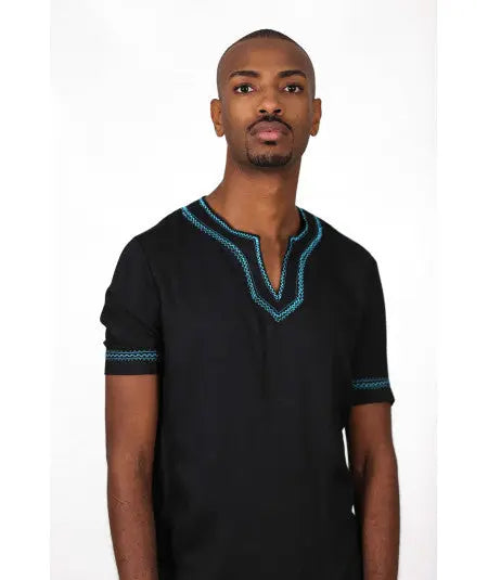 Biyadina Half sleeve black tunic Biyadina Store