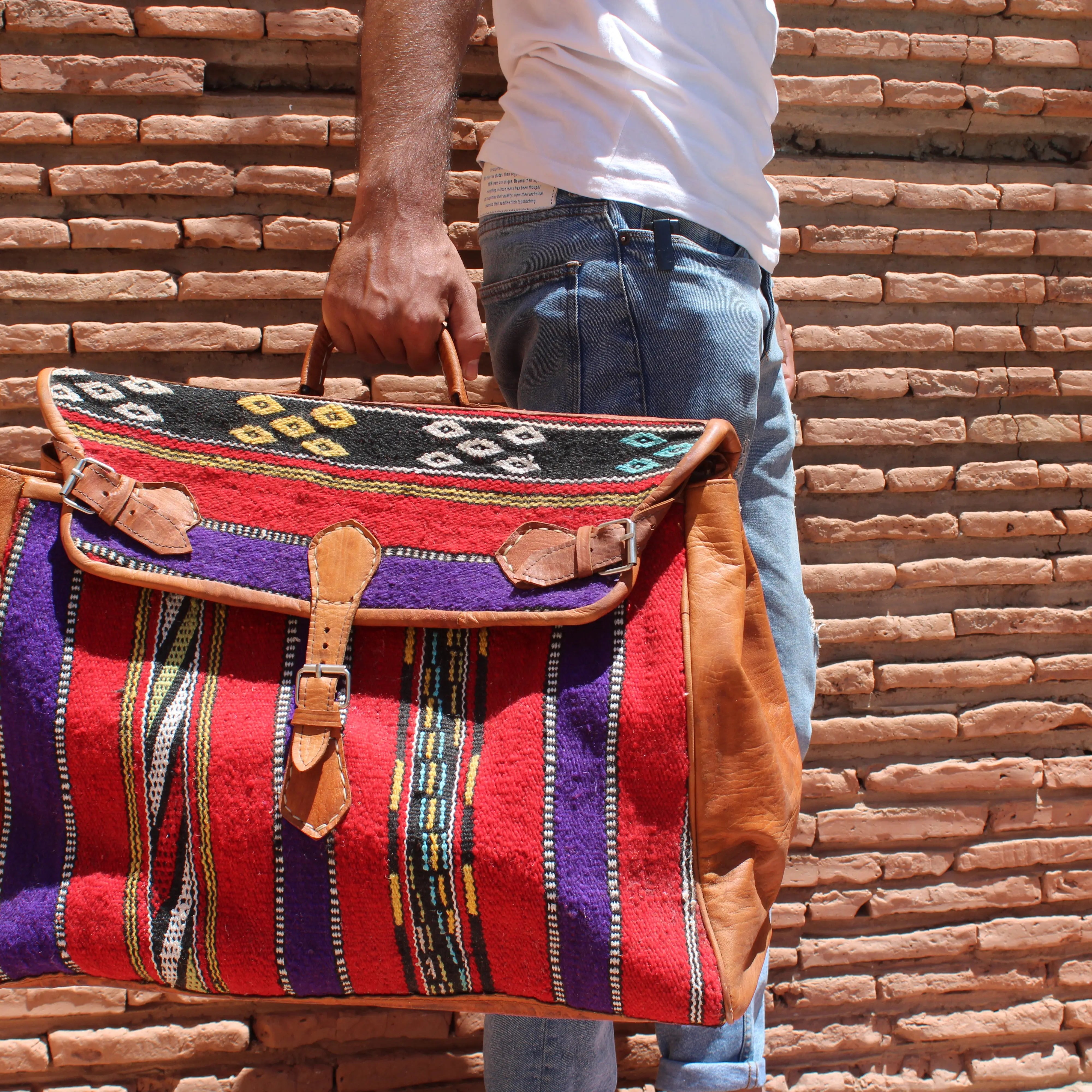 Biyadina Handmade Kilim travel bag BiyadinaStore