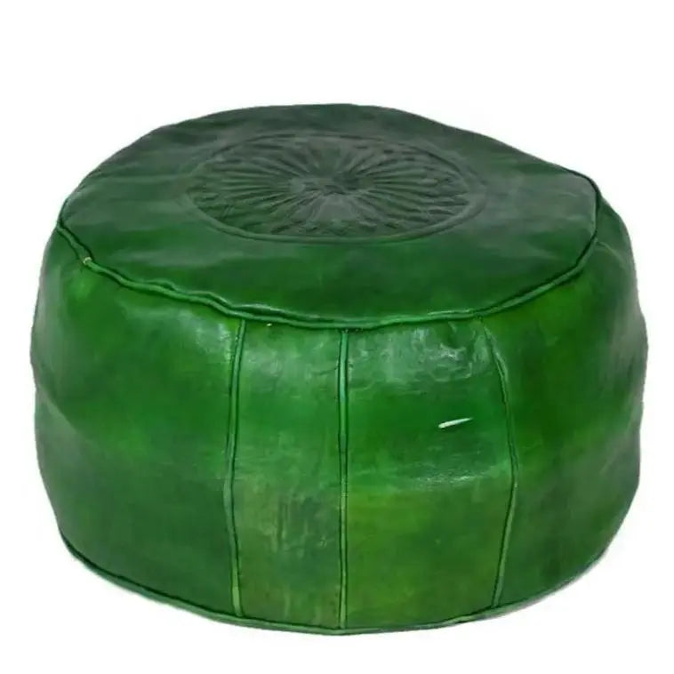 Biyadina High-Quality Moroccan Leather Ottoman Biyadina Store