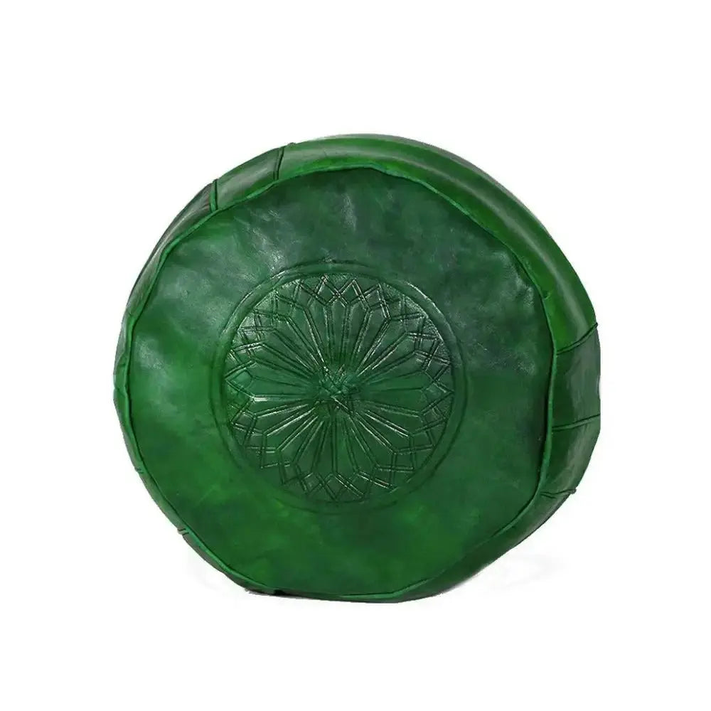 Biyadina High-Quality Moroccan Leather Ottoman Biyadina Store