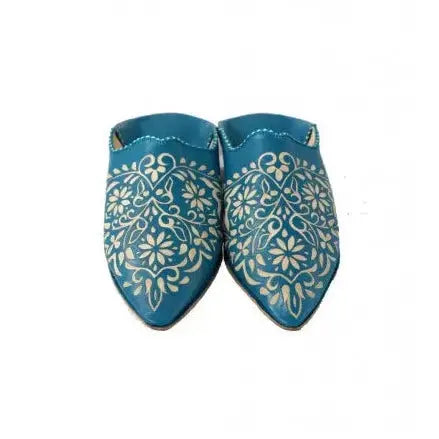 Biyadina Leather slipper engraved with patterns Biyadina Store
