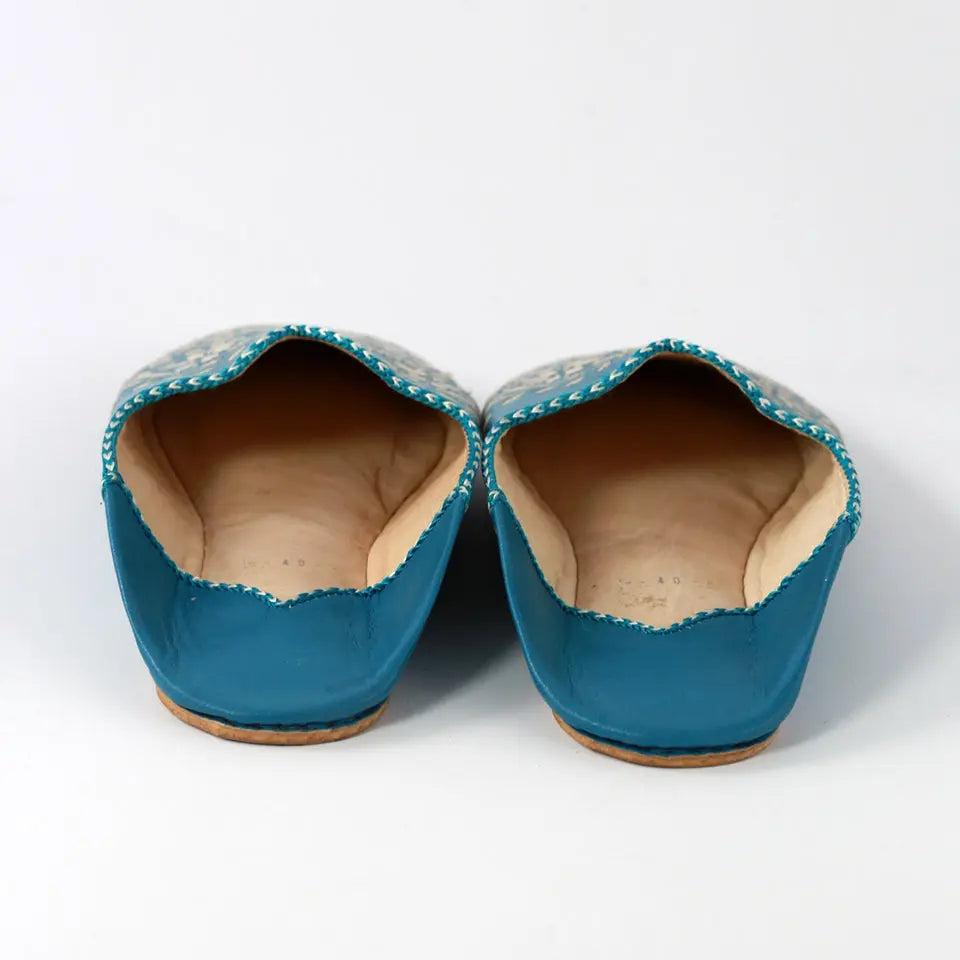 Biyadina Leather slipper engraved with patterns Biyadina Store
