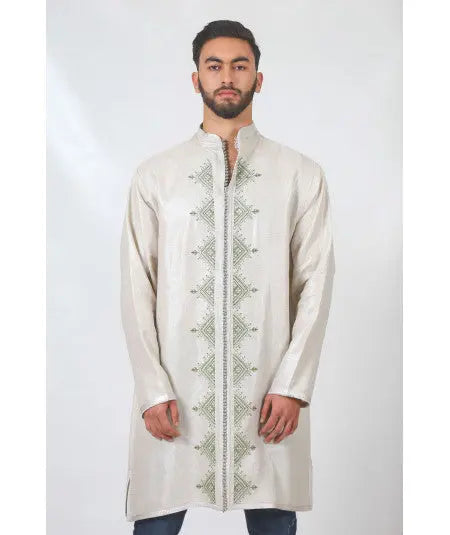 Biyadina Long beige men's tunic Biyadina Store