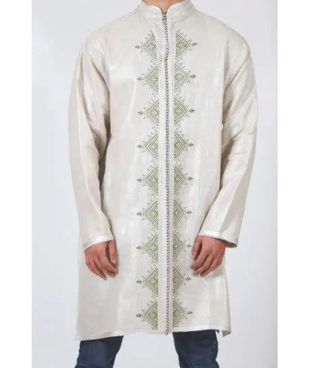 Biyadina Long beige men's tunic Biyadina Store