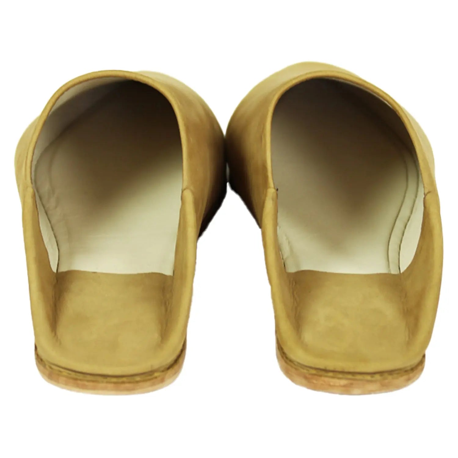 Biyadina Men's Suede Camely Moroccan Babouches Leather Slippers Biyadina Store