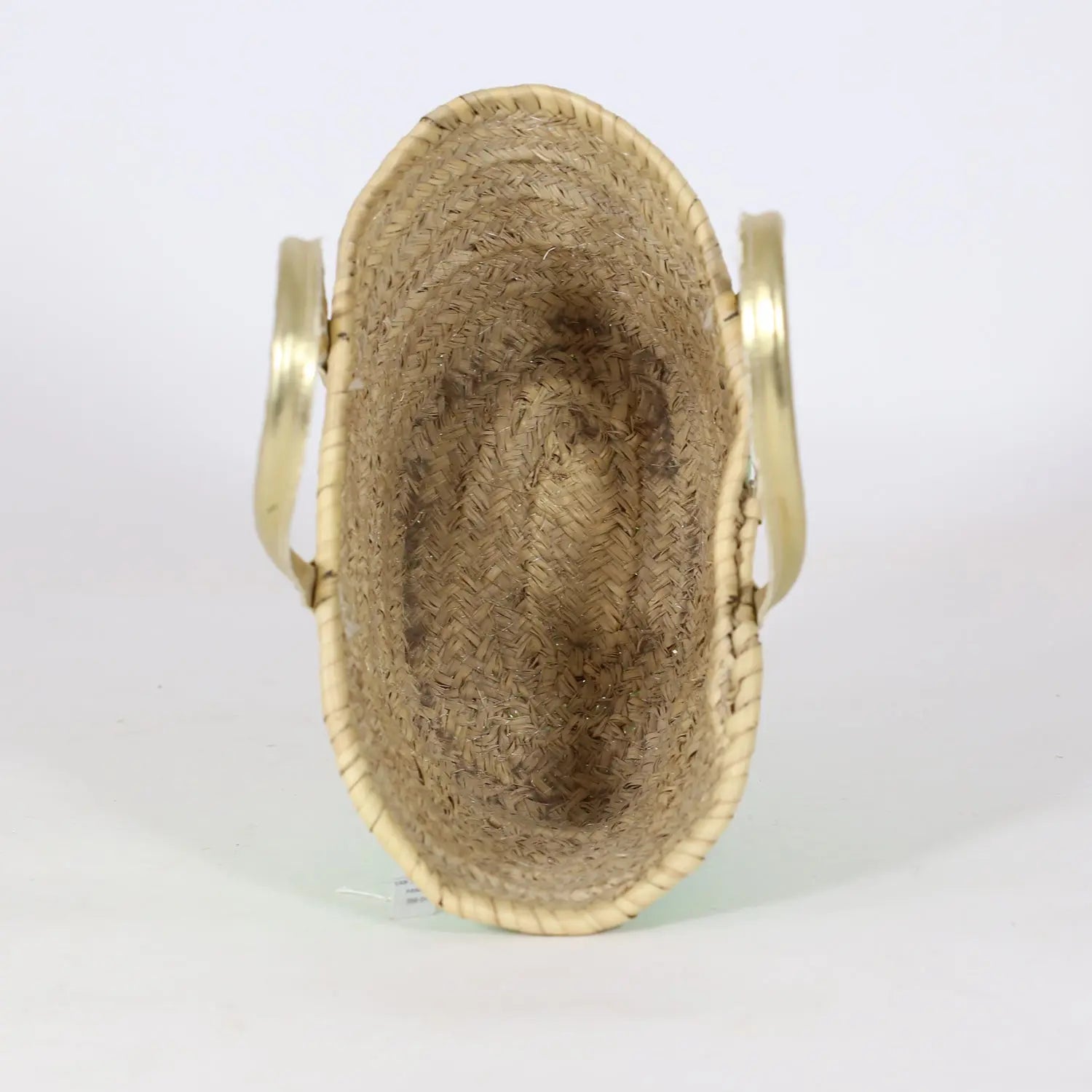 Biyadina Moroccan Straw YLW Basket BiyadinaStore