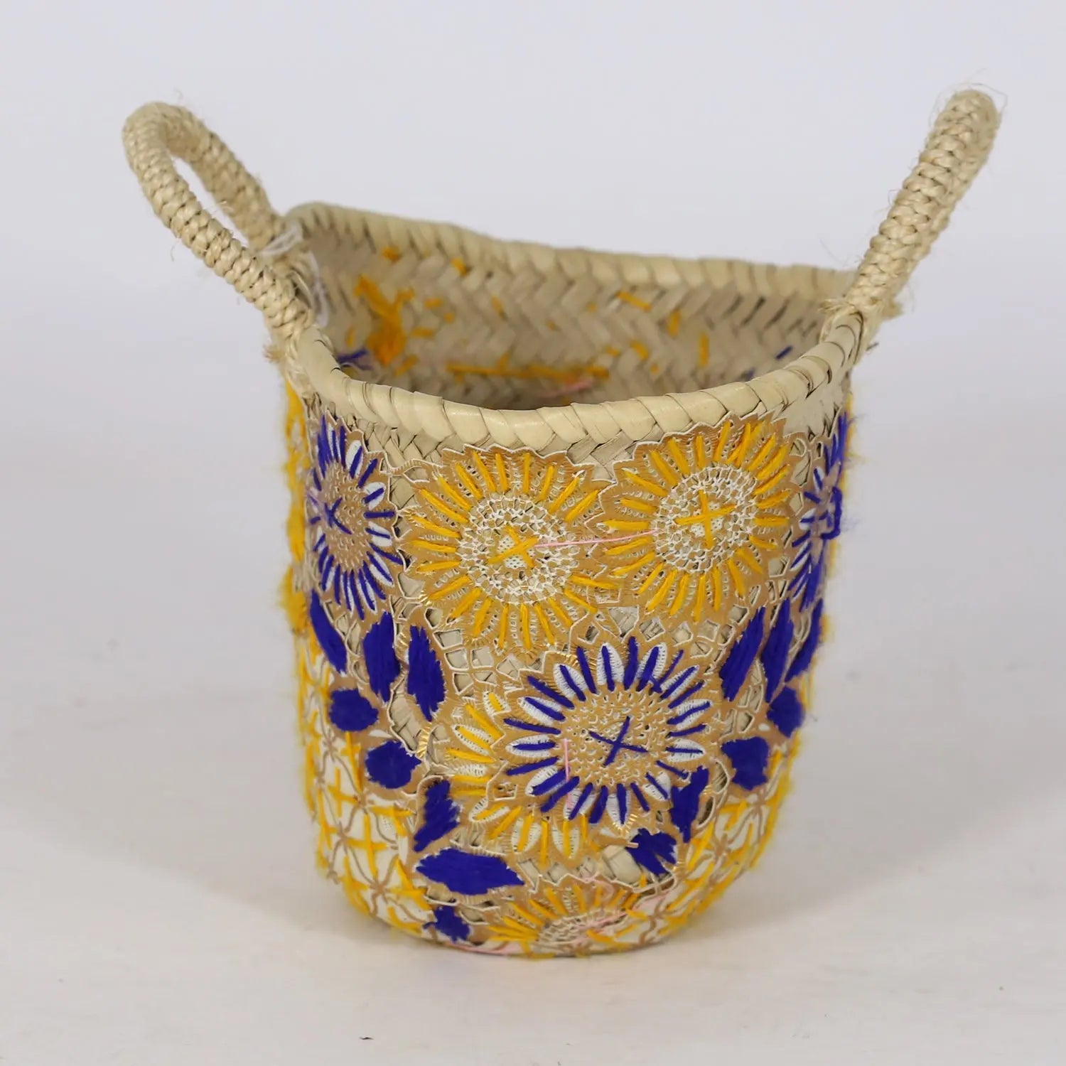 Biyadina Moroccan Traditional Green Basket BiyadinaStore