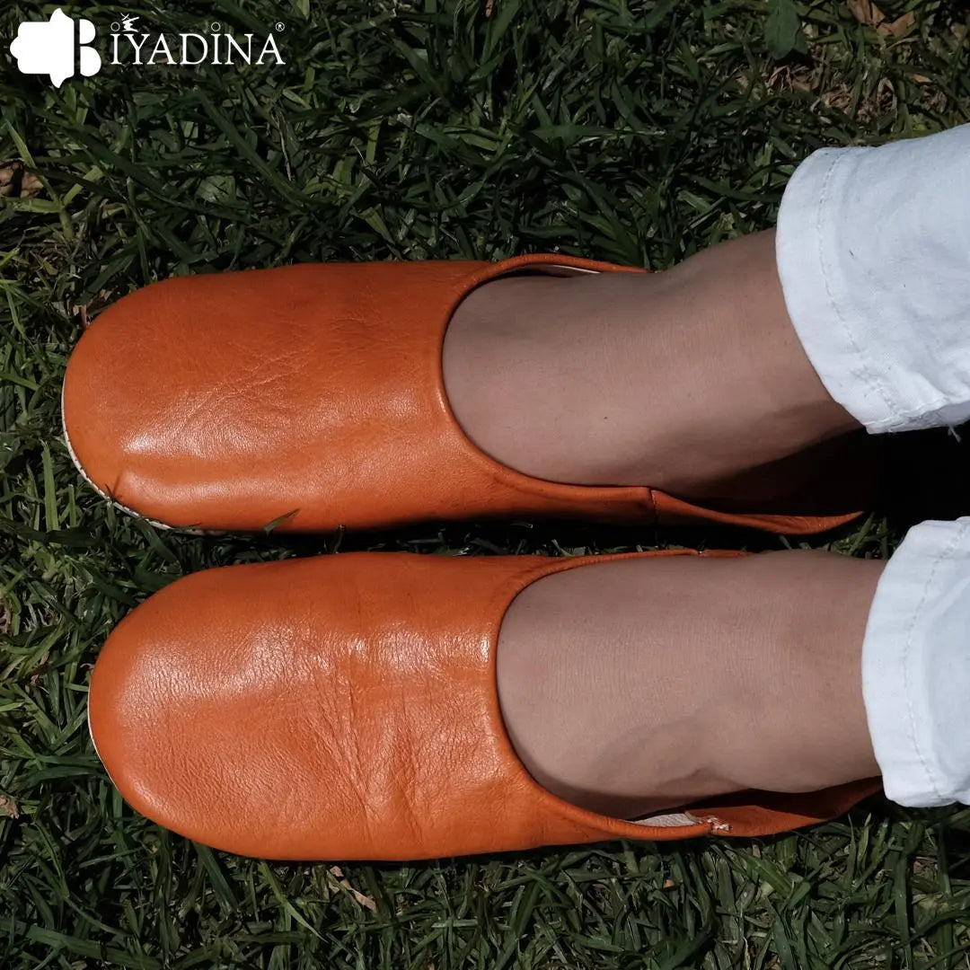 Biyadina Moroccan leather slippers Biyadina Store