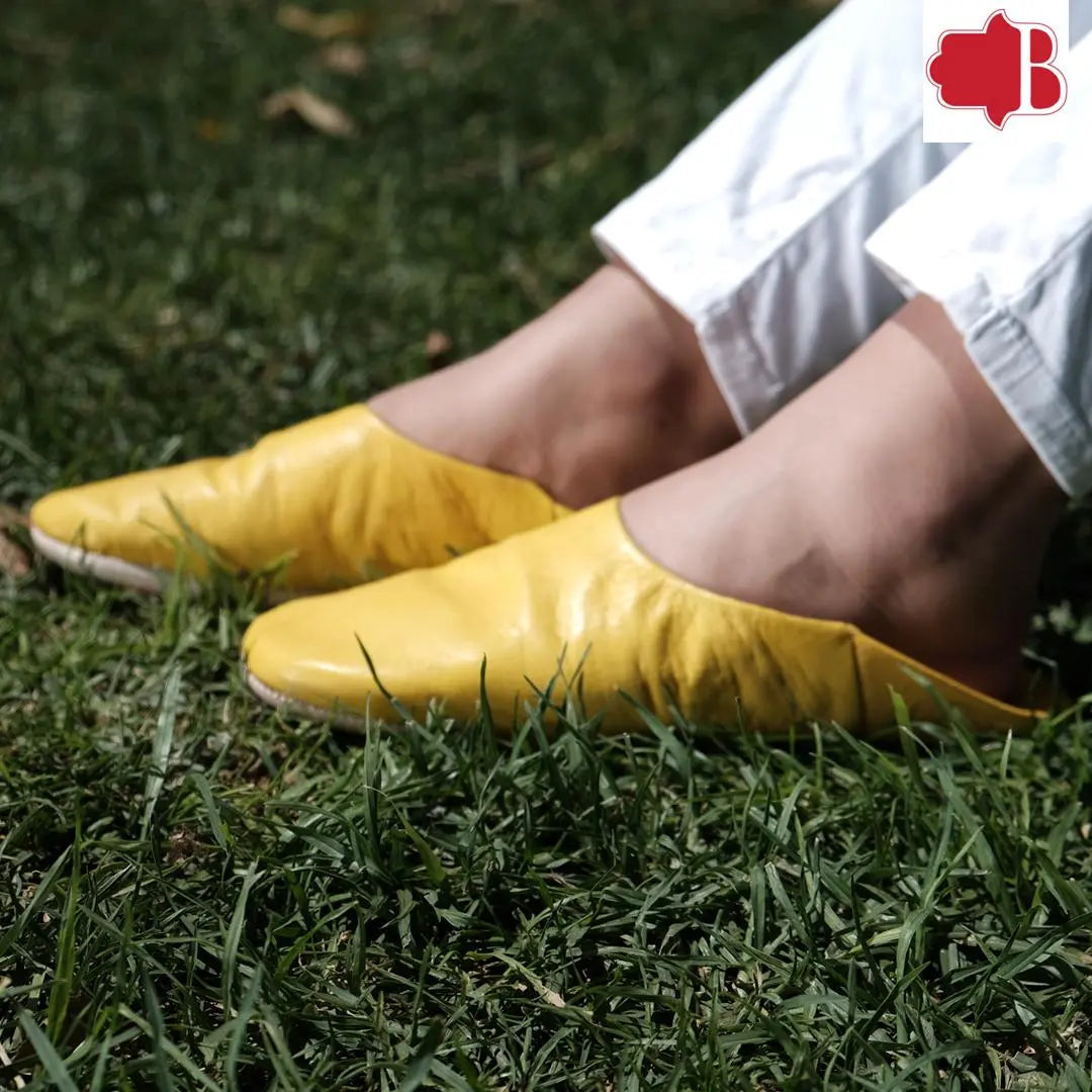 Biyadina Moroccan leather slippers Biyadina Store