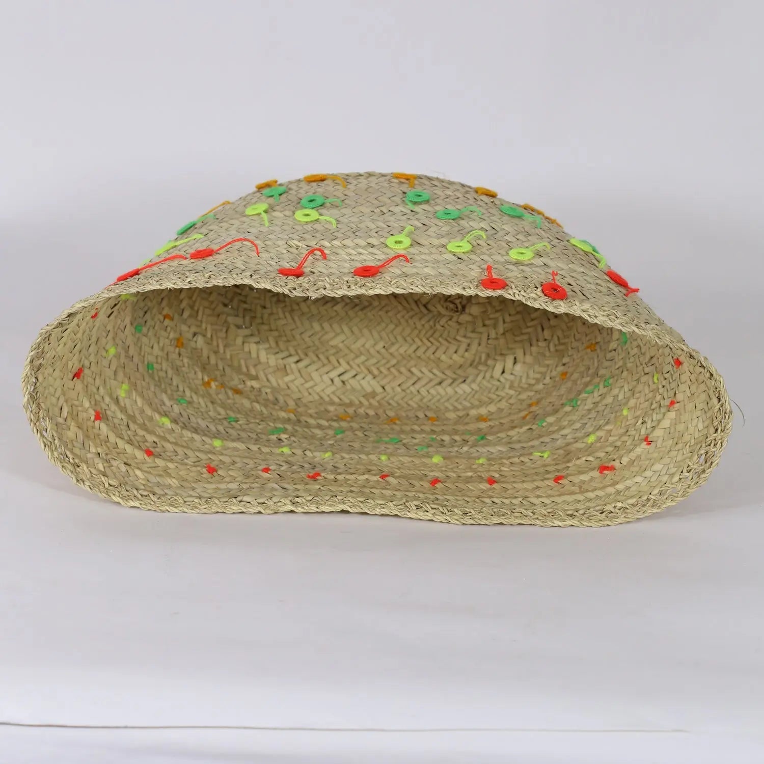 Biyadina Moroccan leaves of braided palm Basket BiyadinaStore