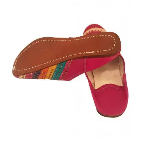 Biyadina Multicolored leather and wool slippers Biyadina Store