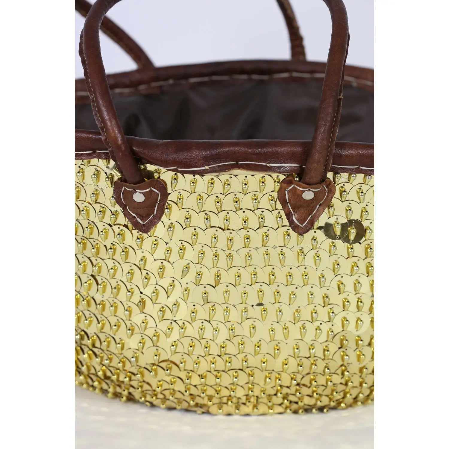 Biyadina Multicolored sequins basket Valentines Day Gold BiyadinaStore