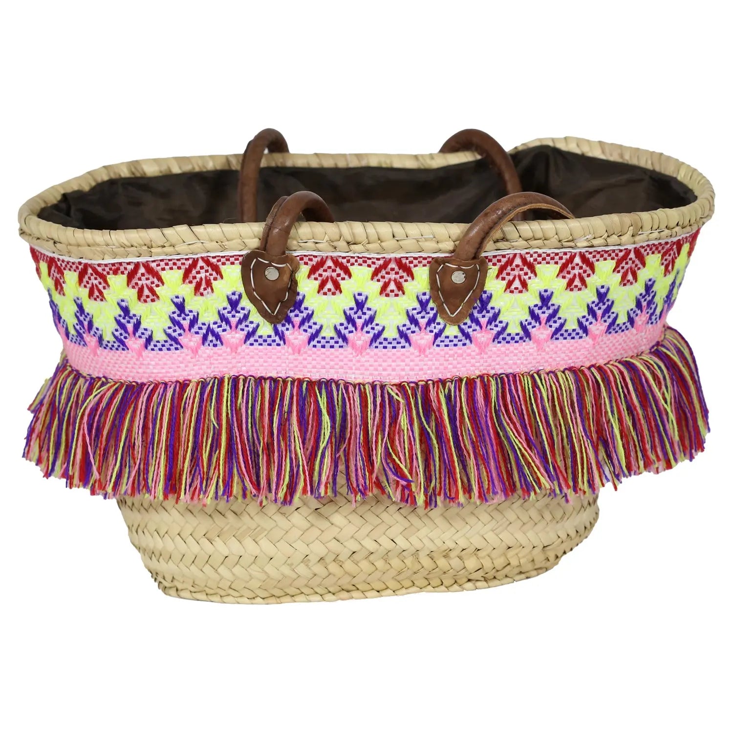 Biyadina Multicolored sequins basket Valentines Day Yellow BiyadinaStore