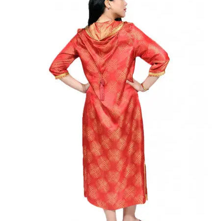 Biyadina Orange Djellaba - Discover the Beauty of Moroccan Djellaba by Biyadina Biyadina Store