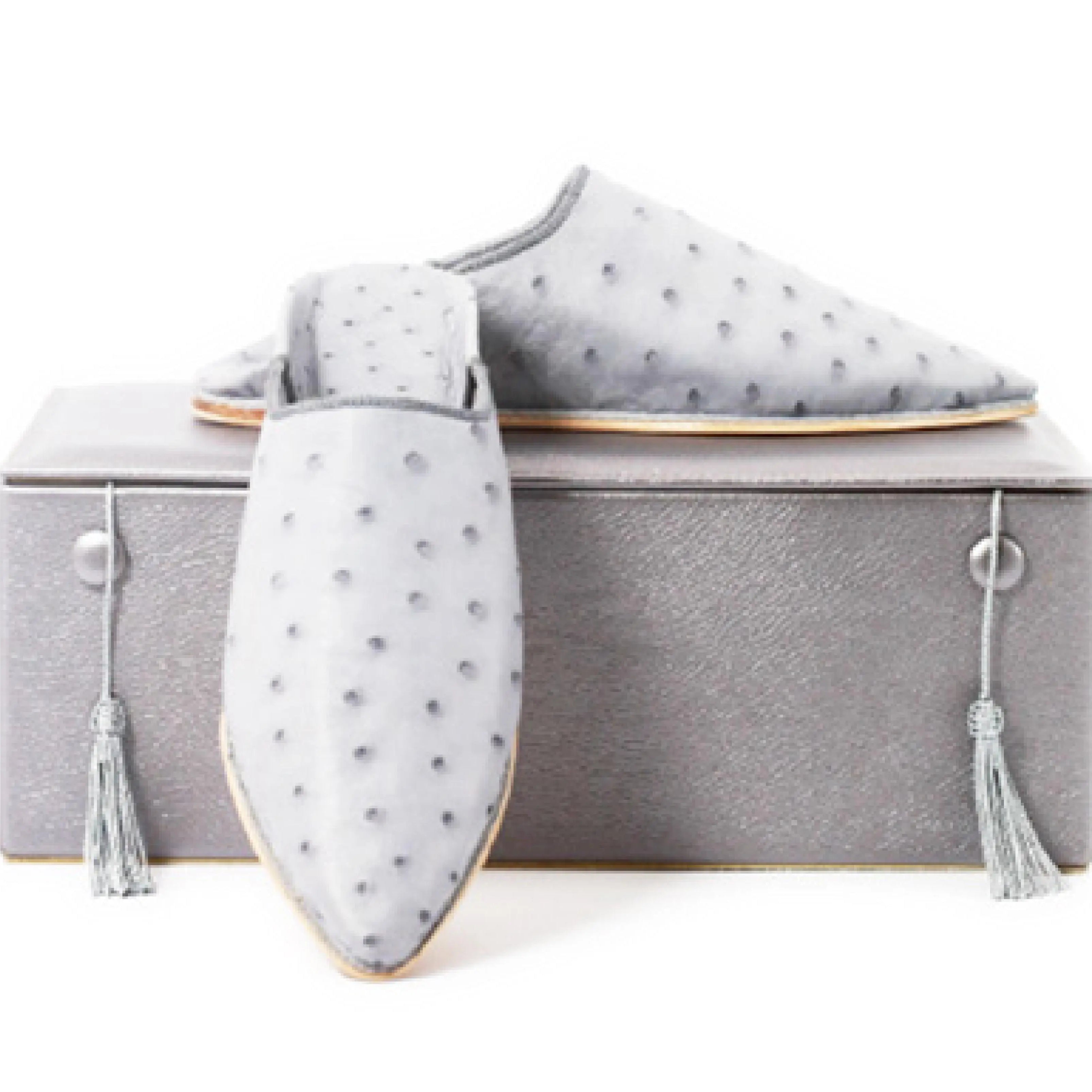 Biyadina Ostrich leather Slippers Biyadina Store