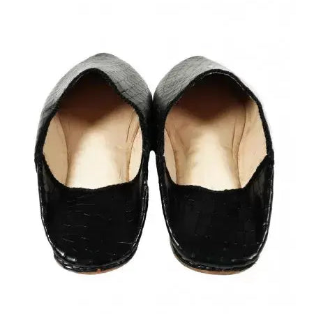 Biyadina Pointed imitation Croco slippers Biyadina Store