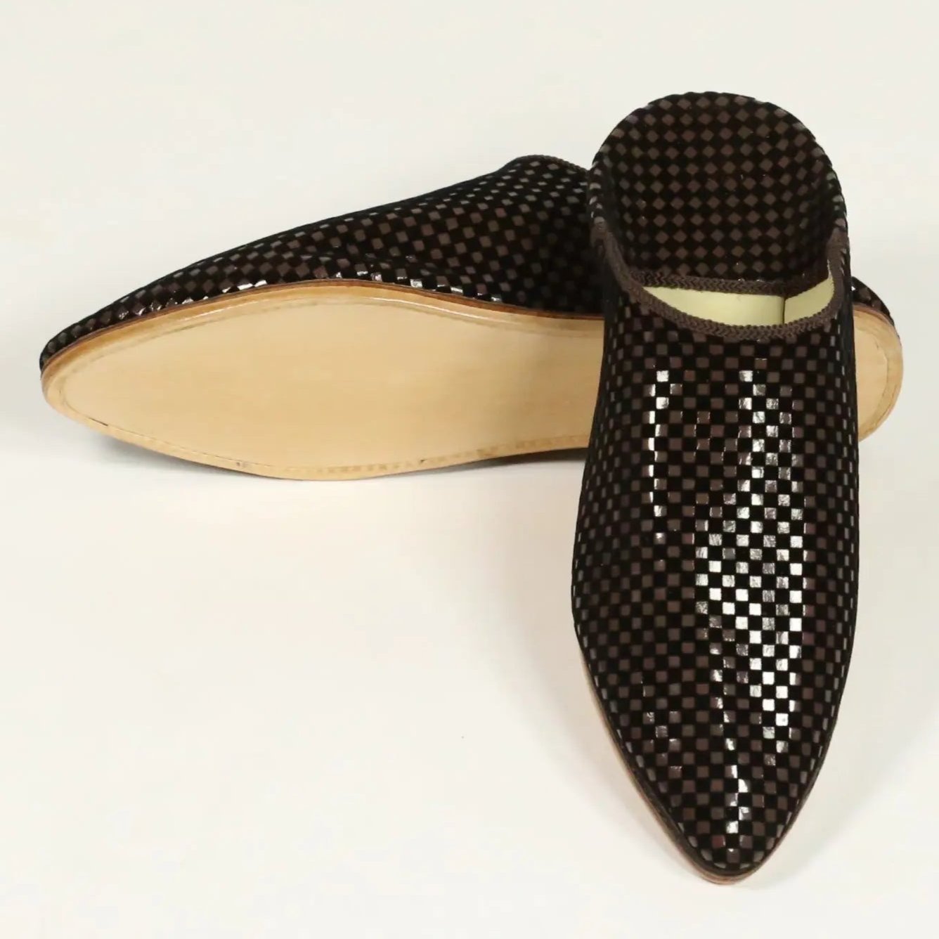 Biyadina Pointed imitation Croco slippers Biyadina Store
