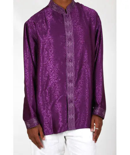 Biyadina Printed purple shirt Biyadina Store