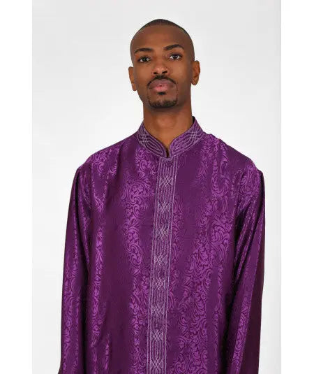Biyadina Printed purple shirt Biyadina Store