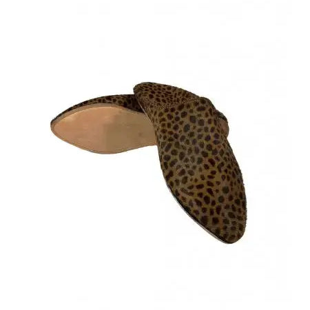 Biyadina Slippers in leopard print leather Biyadina Store