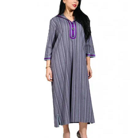 Biyadina Striped djellaba Biyadina Store