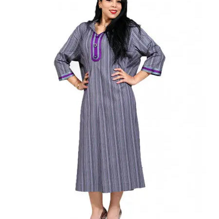 Biyadina Striped djellaba Biyadina Store