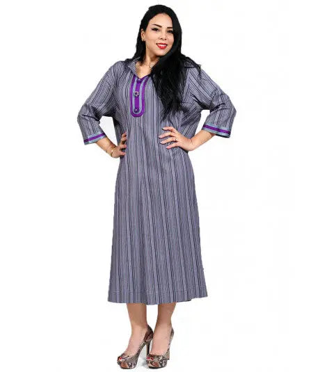 Biyadina Striped djellaba Biyadina Store