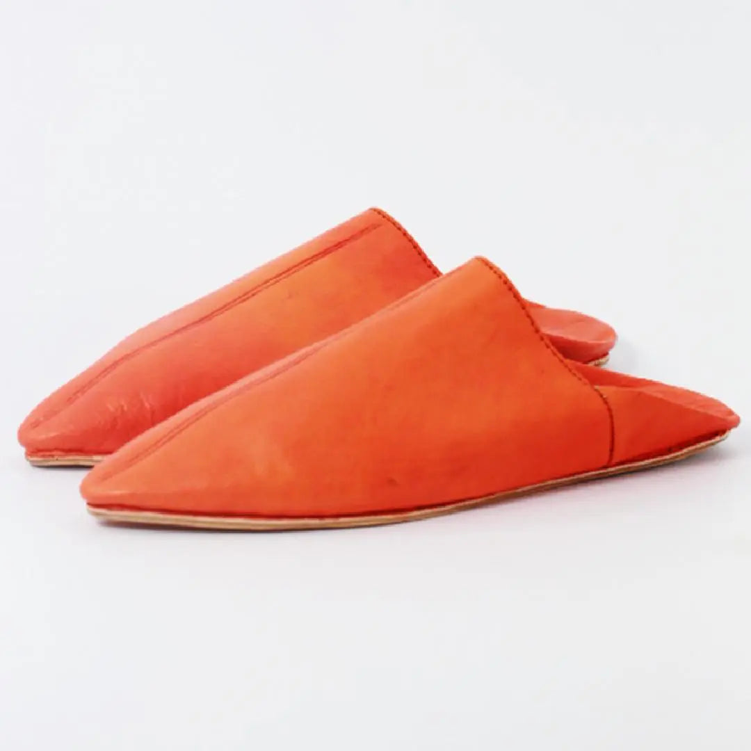 Biyadina Terracota Unisex Leather Slippers Biyadina Store