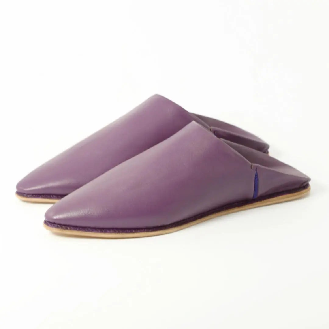 Biyadina Unisex Moroccan Handmade Black Leather Babouches Biyadina Store