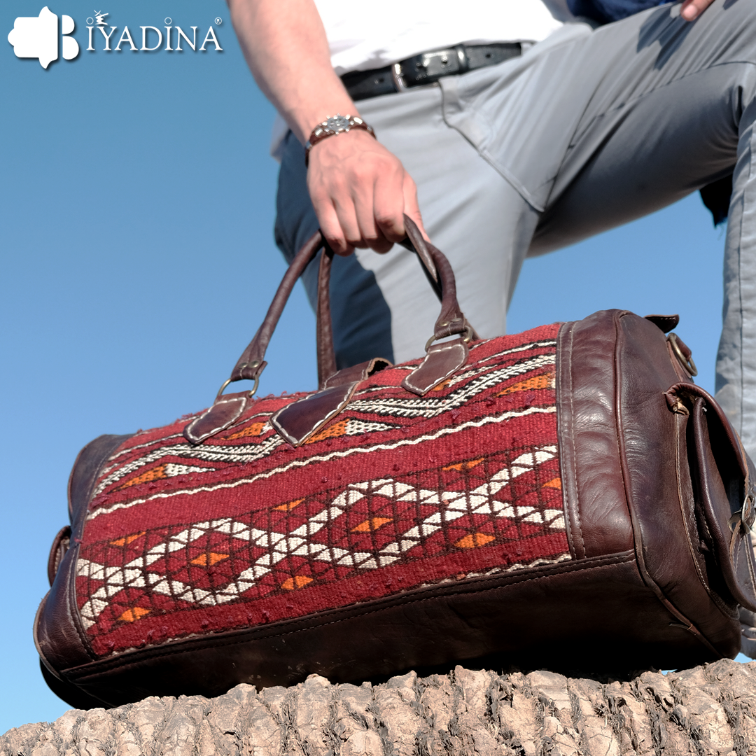 Carpet Bag Moroccan Handmade Kilim Bag Biyadina Store