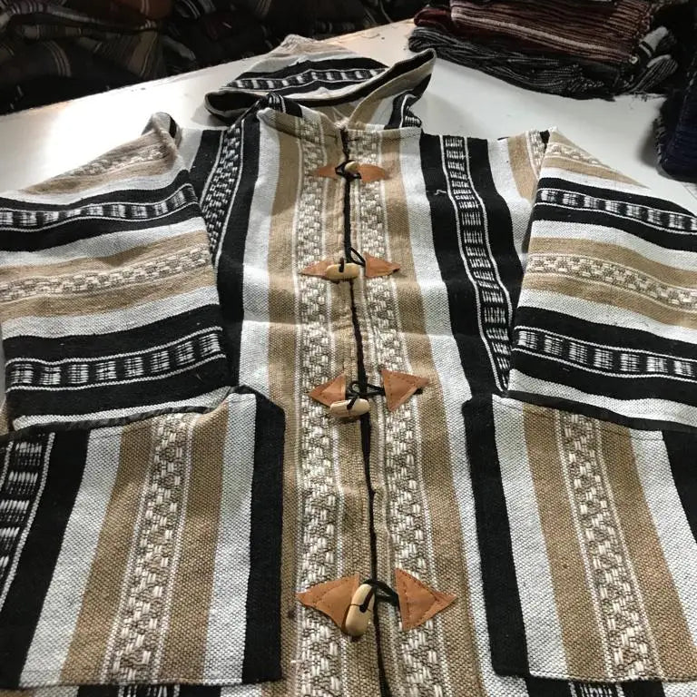 Biyadina Winter Morrocan Hooded Mini Djellaba | Traditional Coat | New Collection 2024 Biyadina Store