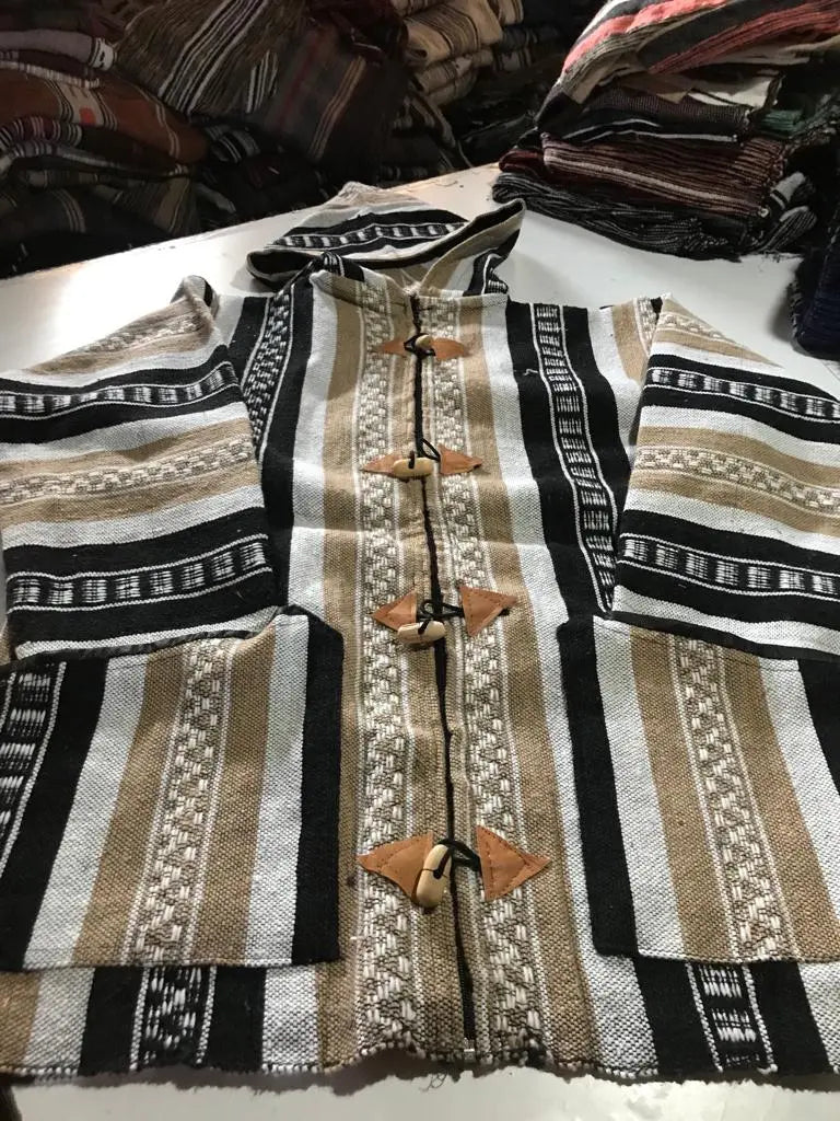 Biyadina Winter Morrocan Hooded Mini Djellaba | Traditional Coat | New Collection 2024 Biyadina Store