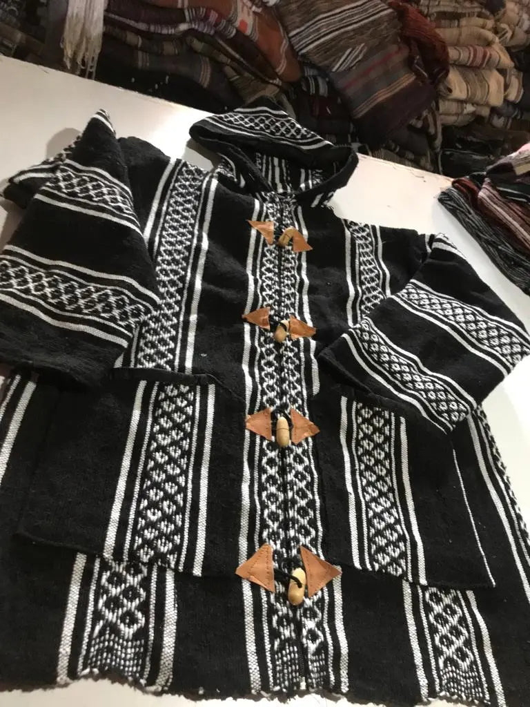 Biyadina Winter Morrocan Hooded Mini Djellaba | Traditional Coat | New Collection 2024 Biyadina Store