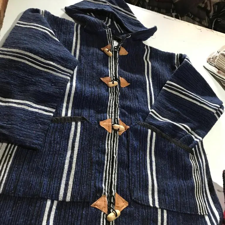 Biyadina Winter Morrocan Hooded Mini Djellaba | Traditional Coat | New Collection 2024 Biyadina Store