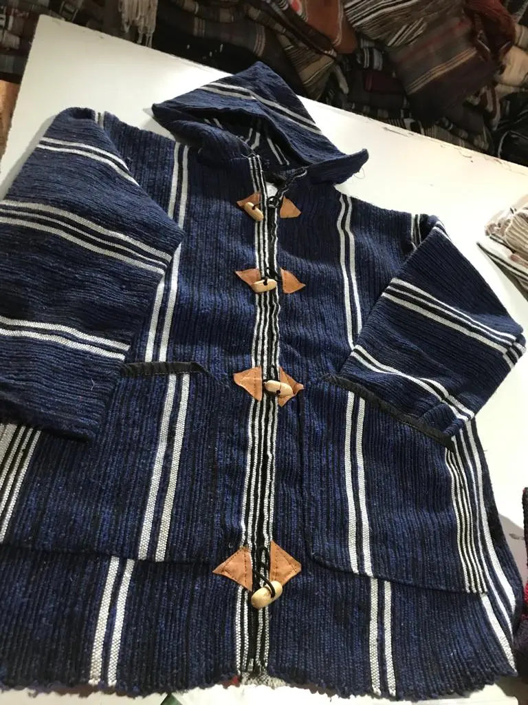 Biyadina Winter Morrocan Hooded Mini Djellaba | Traditional Coat | New Collection 2024 Biyadina Store