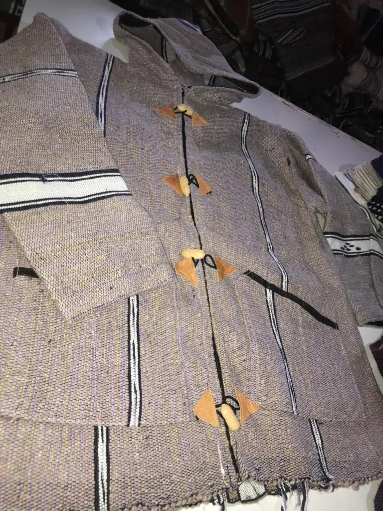 Biyadina Winter Morrocan Hooded Mini Djellaba | Traditional Coat | New Collection 2024 Biyadina Store