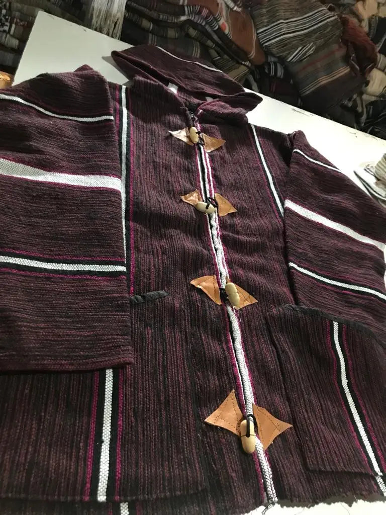 Biyadina Winter Morrocan Hooded Mini Djellaba | Traditional Coat | New Collection 2024 Biyadina Store